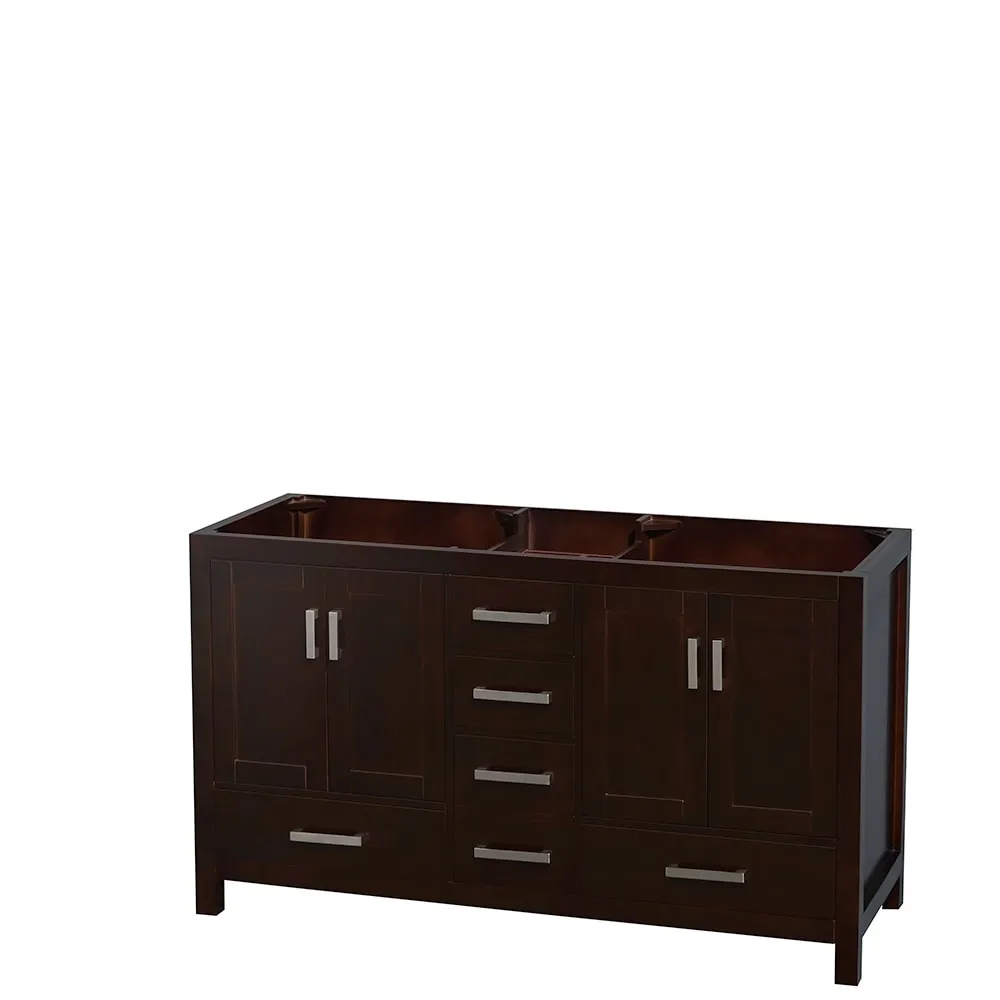 Wyndham Collection Sheffield Double Vanity Cabinet