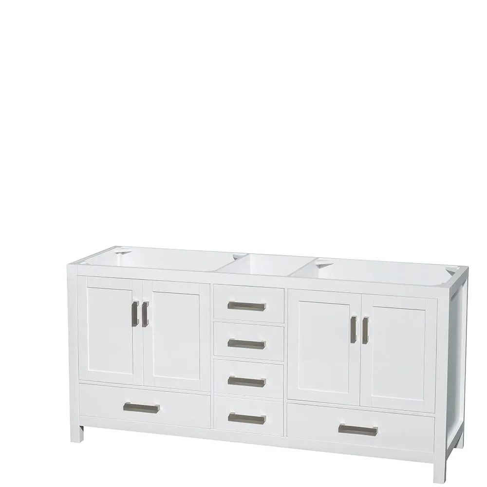 Wyndham Collection Sheffield Double Vanity Cabinet