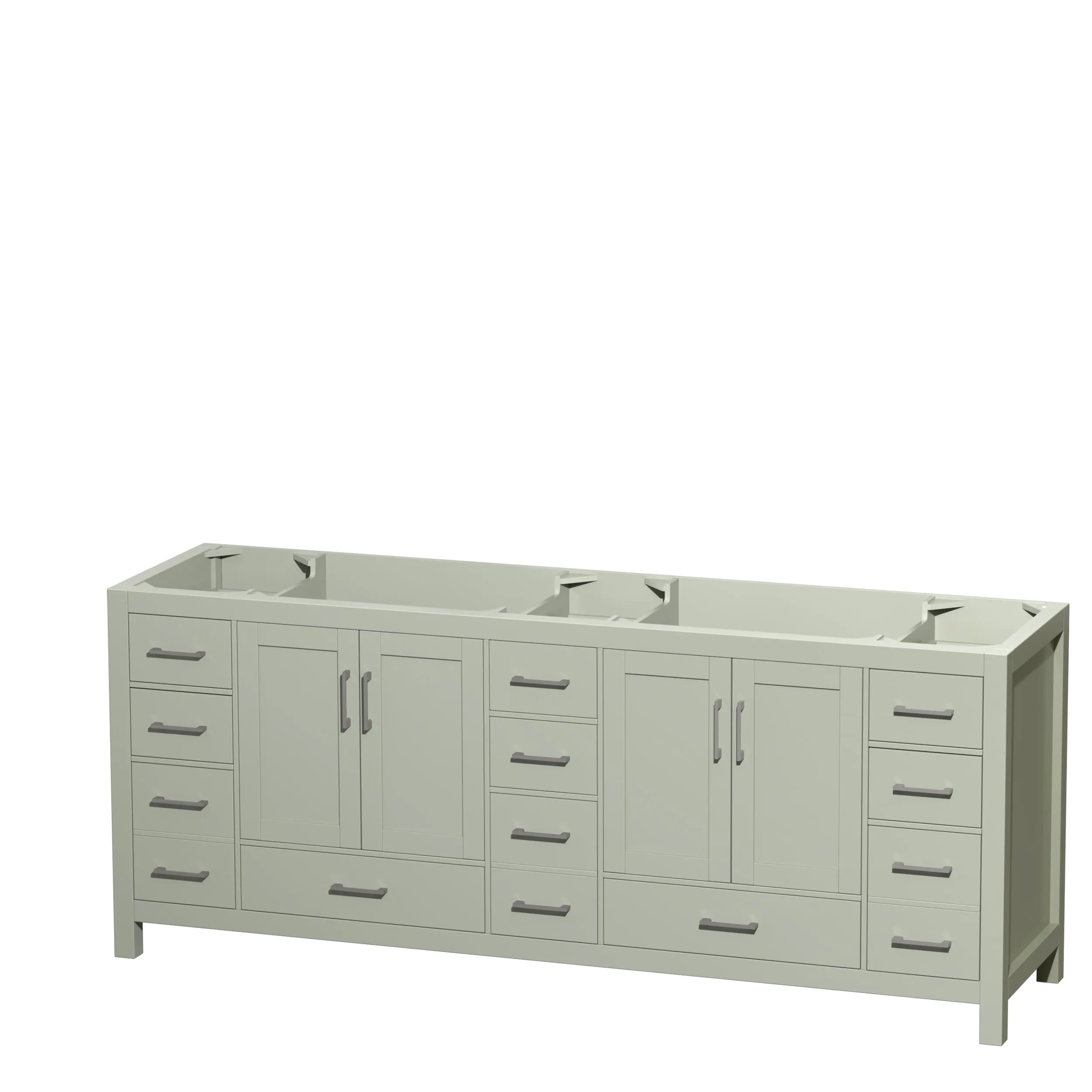 Wyndham Collection Sheffield Double Vanity Cabinet
