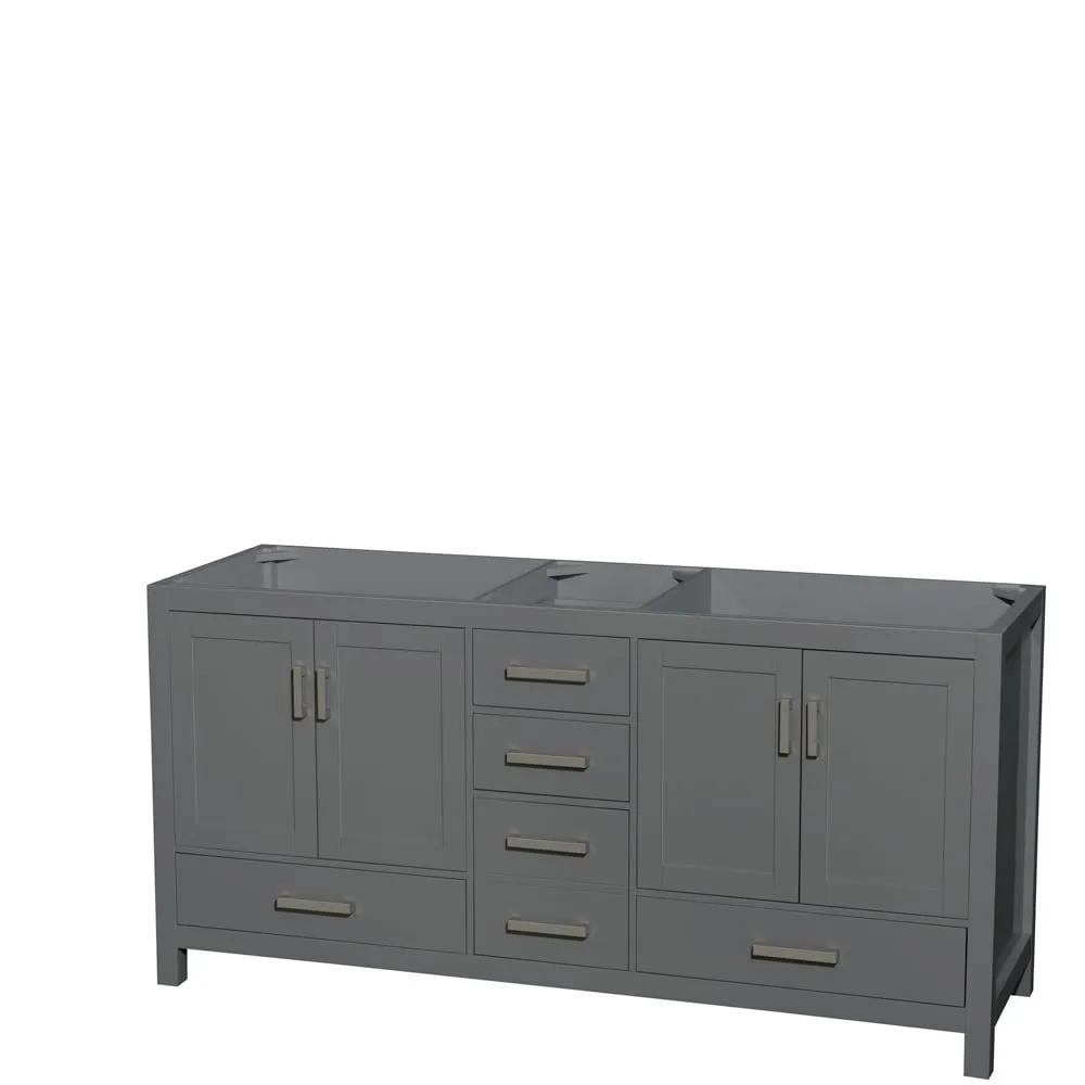 Wyndham Collection Sheffield Double Vanity Cabinet