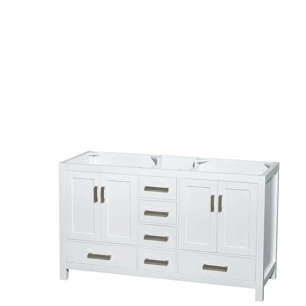 Wyndham Collection Sheffield Double Vanity Cabinet