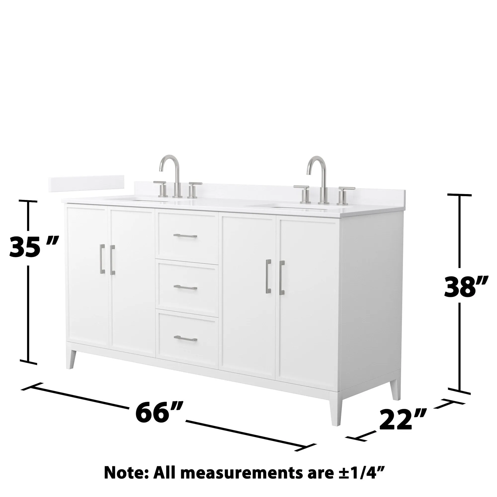 Wyndham Collection WCH717166D-QTZ-US3MXX Elan 66 Free Standing Double