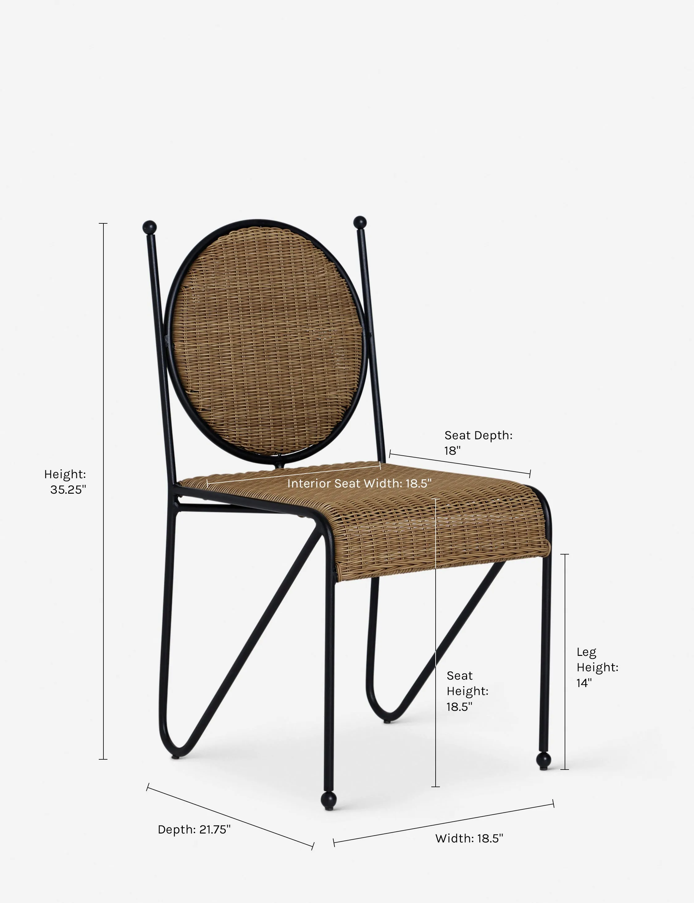 Ziggy Outdoor Dining Chair by Sarah Sherman Samuel